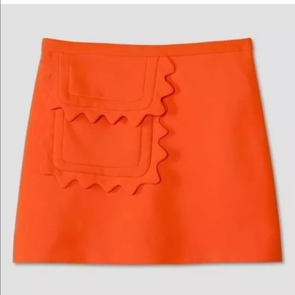 Victoria Beckham Orange Skirt Size M